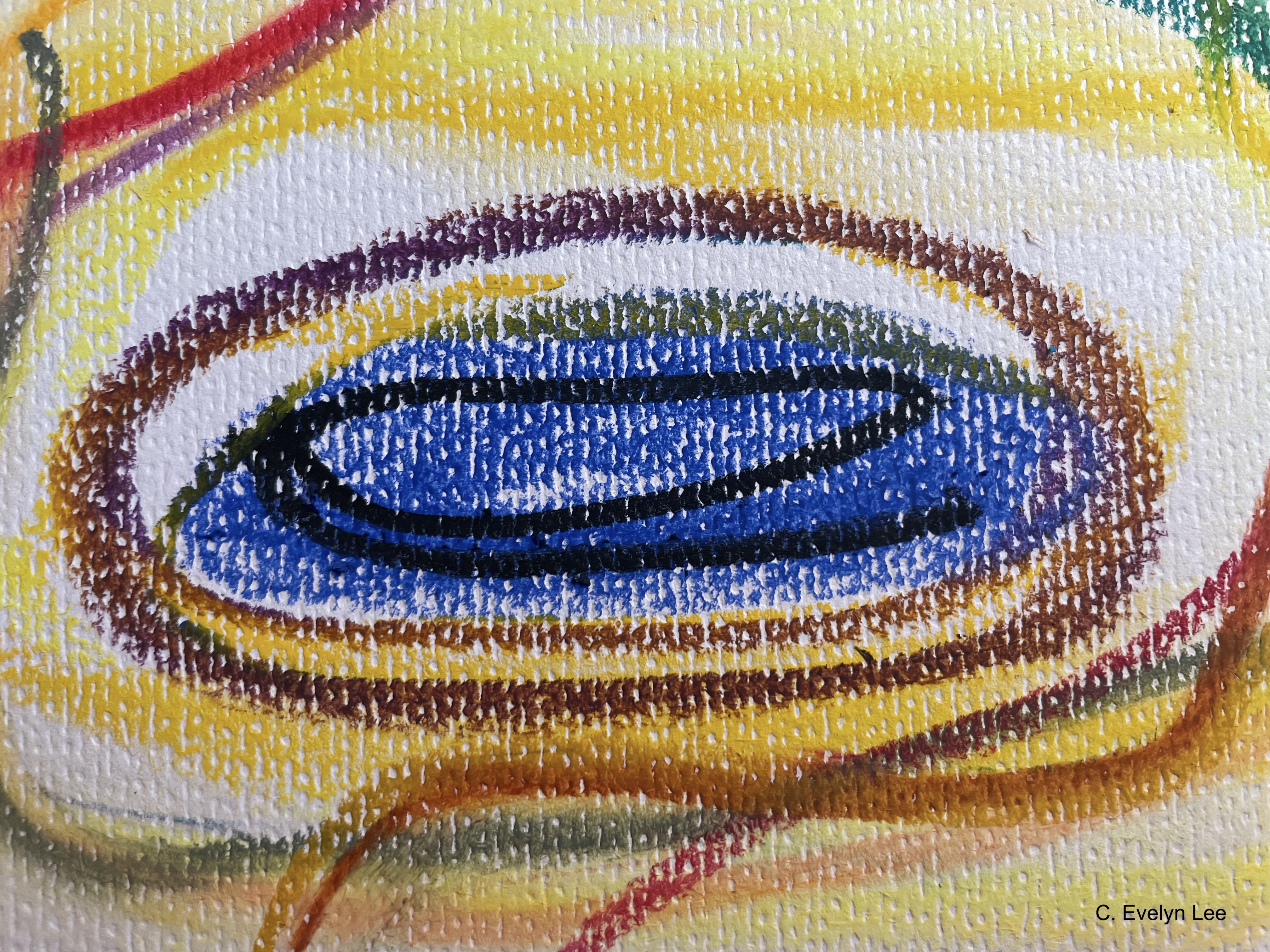 Oil pastel Self2024 2